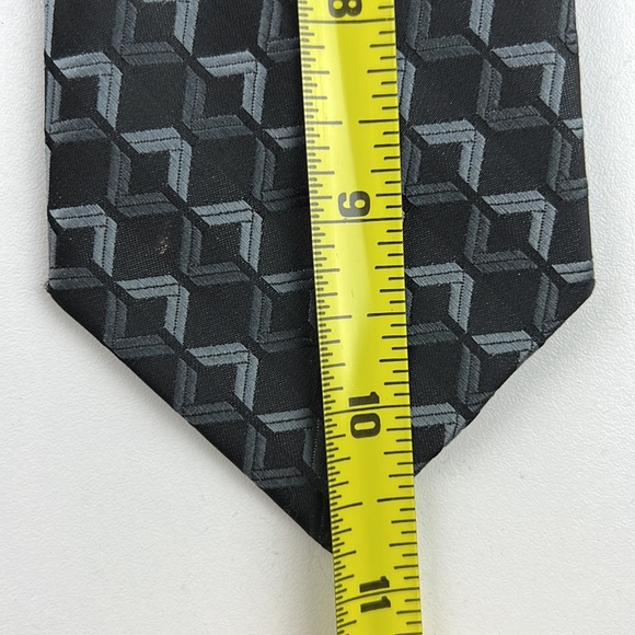 Boy's Caryzmsa black & silver zipper tie - Picture 4 of 6